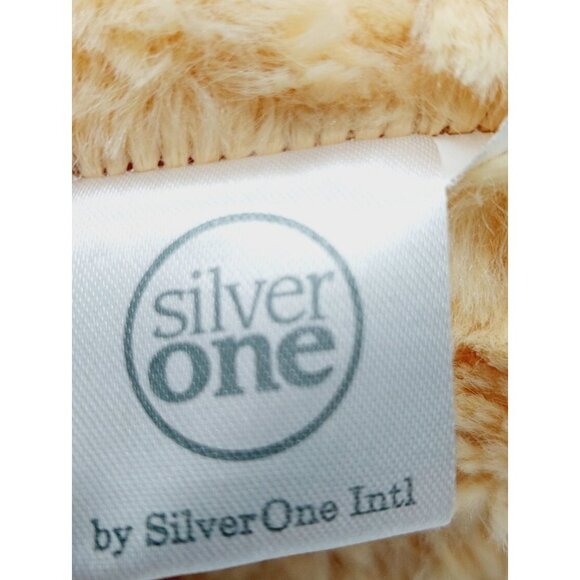 Silver One Fox Plush Stuffed Animal Lovie Toy 9" Sitting Embroidered Eyes - Picture 7 of 8